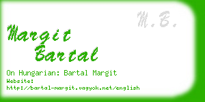 margit bartal business card